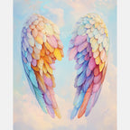 Angel Wings Paint by Numbers Kit design preview showing the full artwork layout before painting
