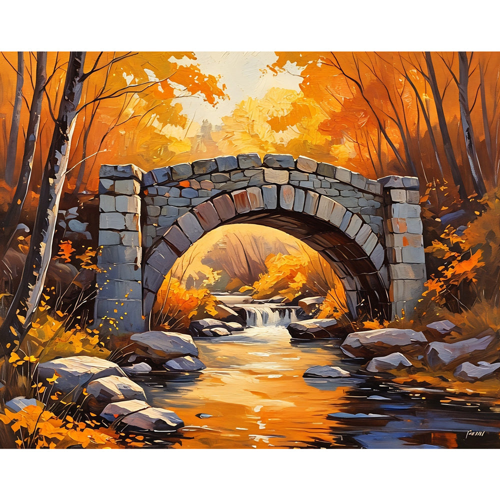 Autumn Bridge Serenity  