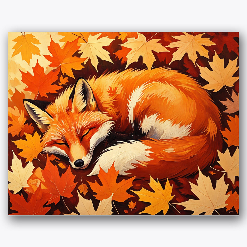 Autumn Slumber Paint by Numbers Kit UdoPaints
