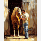 Barnside Whisper Paint by Numbers Kit design preview showing the full artwork layout before painting