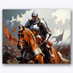 Battle Knight Paint by Numbers Kit UdoPaints