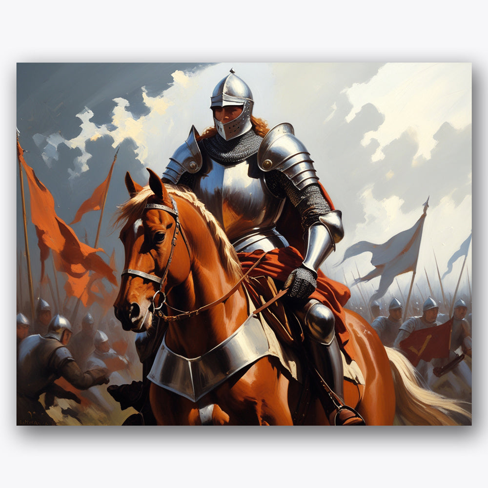 Battle Knight Paint by Numbers Kit UdoPaints