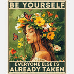 Be Yourself Paint by Numbers Kit design preview showing the full artwork layout before painting