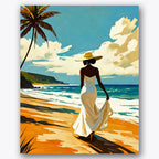 Beachside Stroll Paint by Numbers Kit UdoPaints