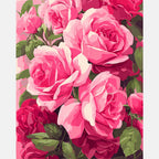 Blossoming Grace Paint by Numbers Kit design preview showing the full artwork layout before painting