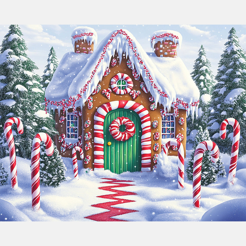 Candy Haven Paint by Numbers Kit design preview showing the full artwork layout before painting