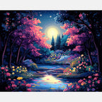 Celestial Garden Paint by Numbers Kit design preview showing the full artwork layout before painting