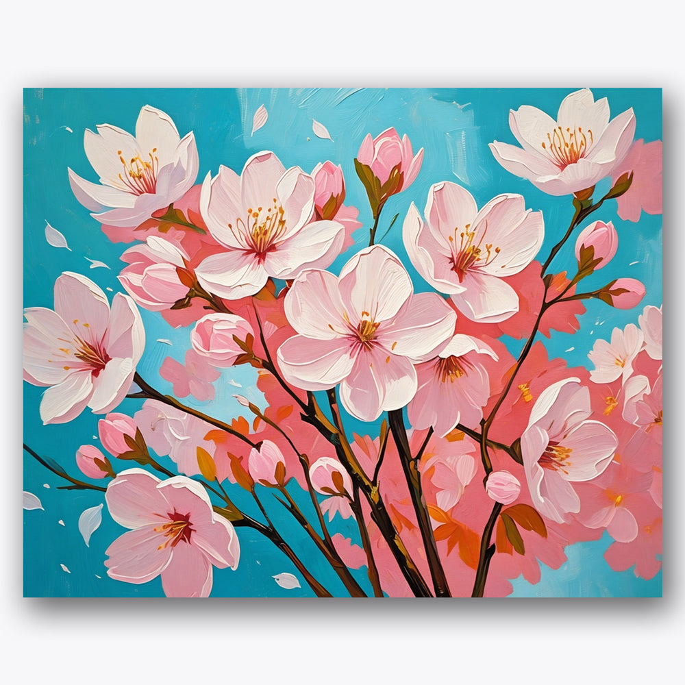 Cherry Blossom Serenity Paint by Numbers Kit UdoPaints