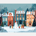 Christmas Eve Paint by Numbers Kit design preview showing the full artwork layout before painting