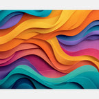 Colorful Contours Paint by Numbers Kit design preview showing the full artwork layout before painting