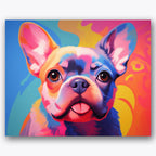 Colorful Frenchie Paint by Numbers Kit UdoPaints