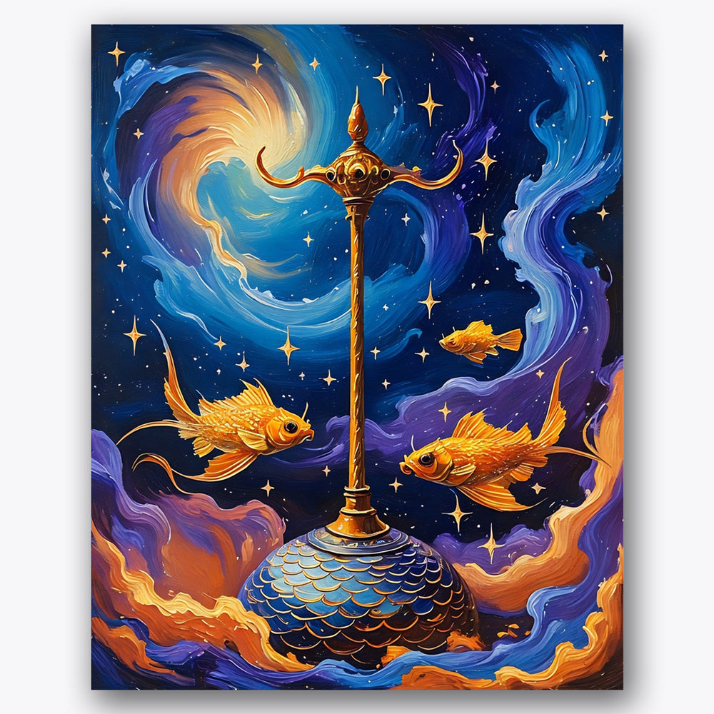 Cosmic Scales Paint by Numbers Kit UdoPaints