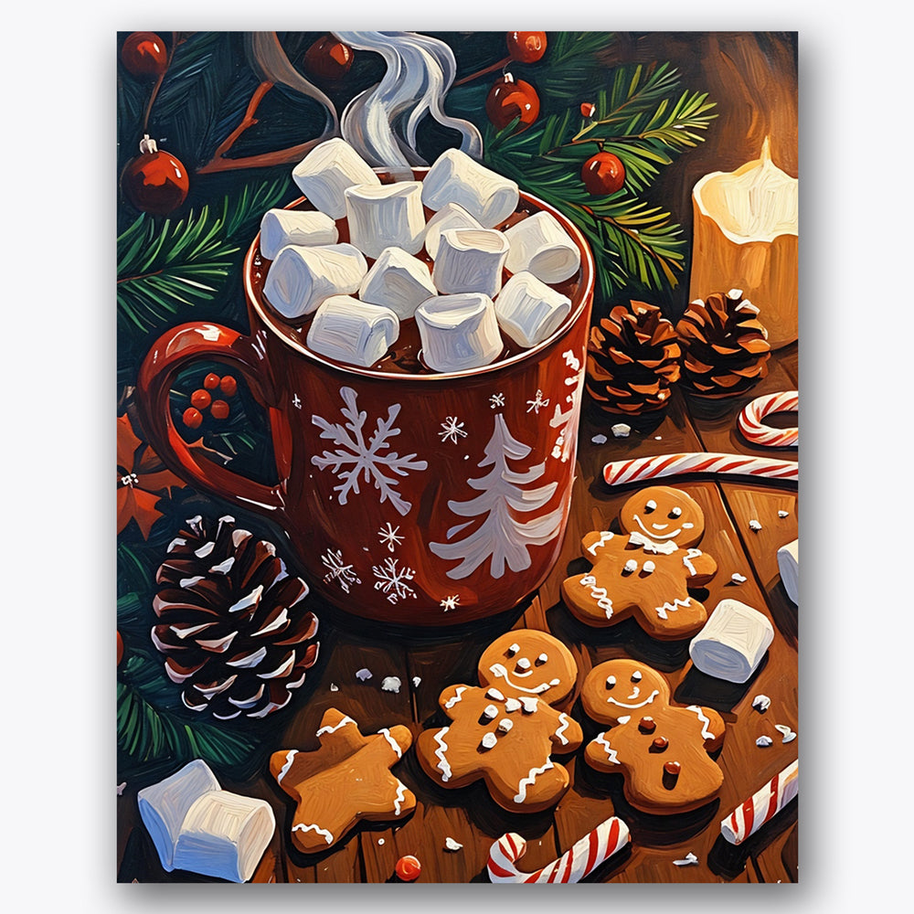 Cozy Winter Delight Paint by Numbers Kit UdoPaints