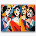 Cubist Portrait Paint by Numbers Kit UdoPaints