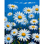 Daisy Meadow Paint by Numbers Kit design preview showing the full artwork layout before painting