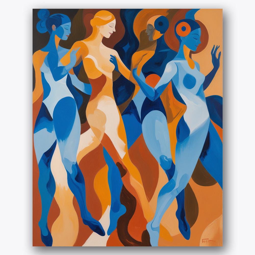 Dancing Figures Paint by Numbers Kit UdoPaints