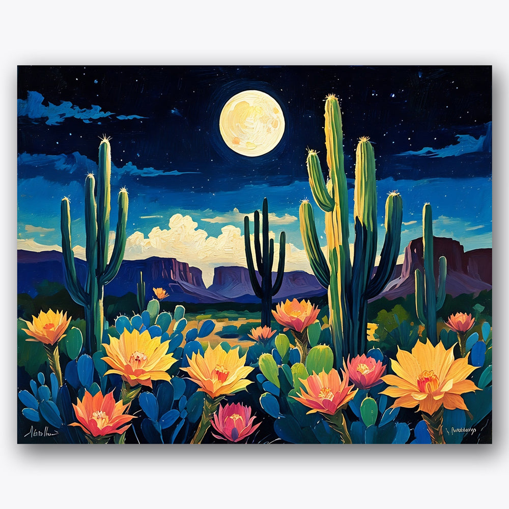 Desert Moonlight Paint by Numbers Kit UdoPaints