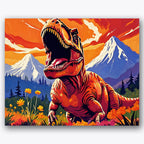 Dinosaur Majesty Paint by Numbers Kit UdoPaints