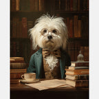 Doggy Doctorate Paint by Numbers Kit design preview showing the full artwork layout before painting
