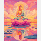 Dream of Buddha Paint by Numbers Kit design preview showing the full artwork layout before painting