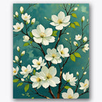 Elegant Spring Blooms Paint by Numbers Kit UdoPaints