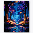 Enchanted Forest Glow Paint by Numbers Kit UdoPaints