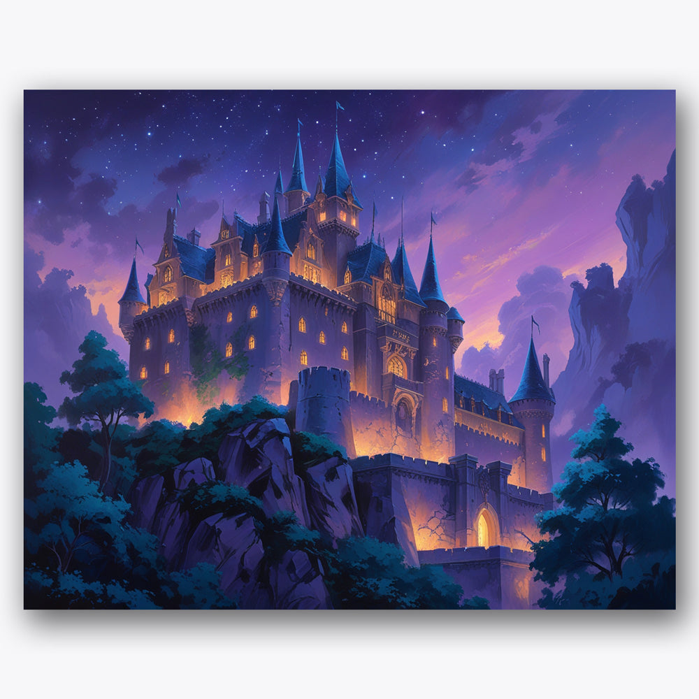Enchanted Twilight Castle Paint by Numbers Kit UdoPaints