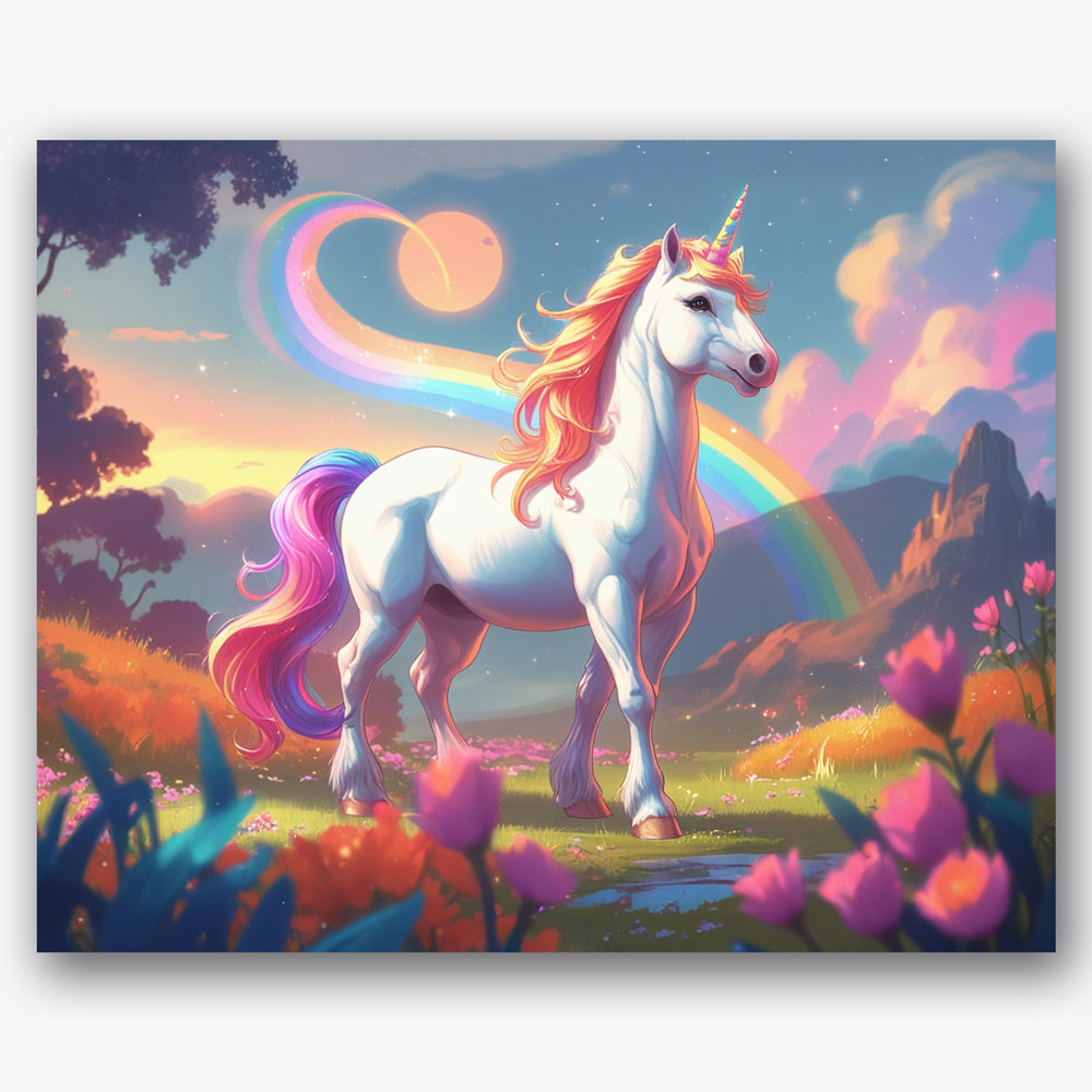 Enchanting Unicorn Paint by Numbers Kit UdoPaints