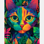 Enigma Cat Paint by Numbers Kit design preview showing the full artwork layout before painting