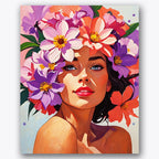 Floral Embrace Paint by Numbers Kit UdoPaints