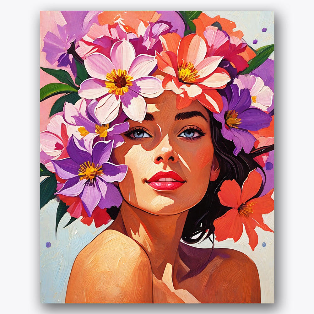 Floral Embrace Paint by Numbers Kit UdoPaints