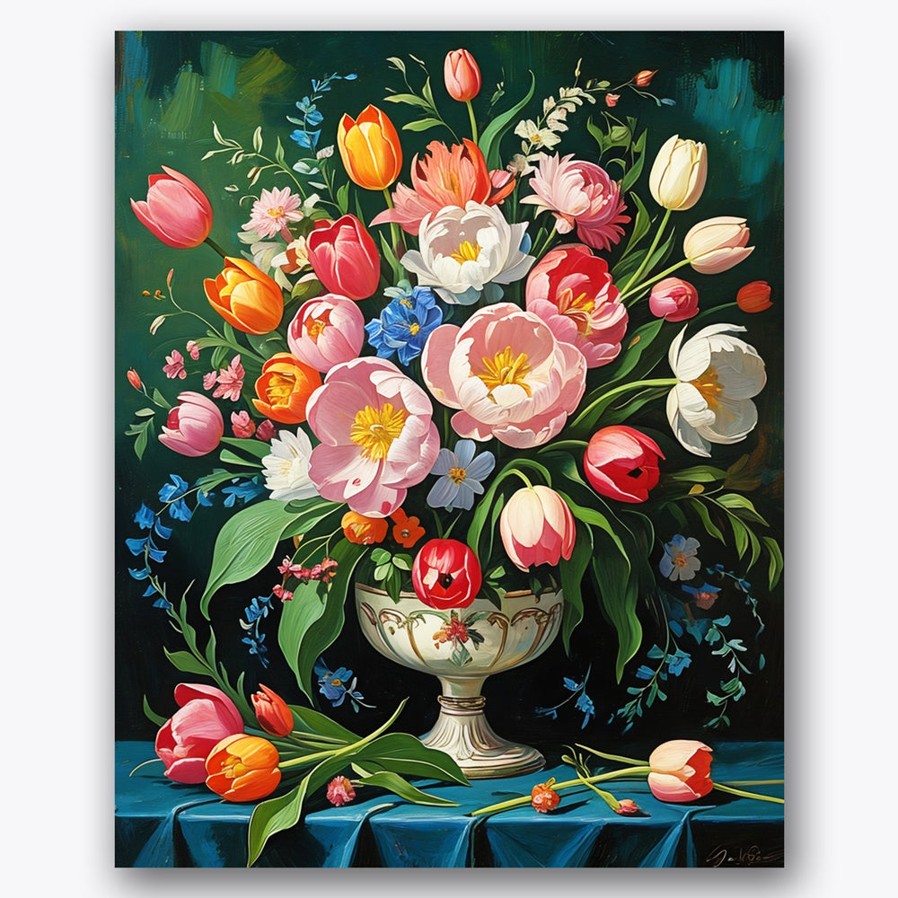 Floral Abundance Paint by Numbers Kit UdoPaints