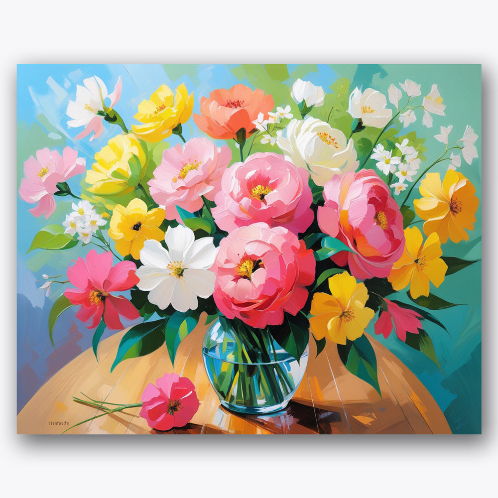 Floral Elegance Paint by Numbers Kit UdoPaints