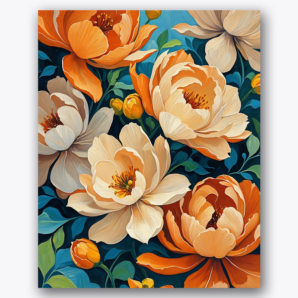 Floral Tapestry Paint by Numbers Kit UdoPaints