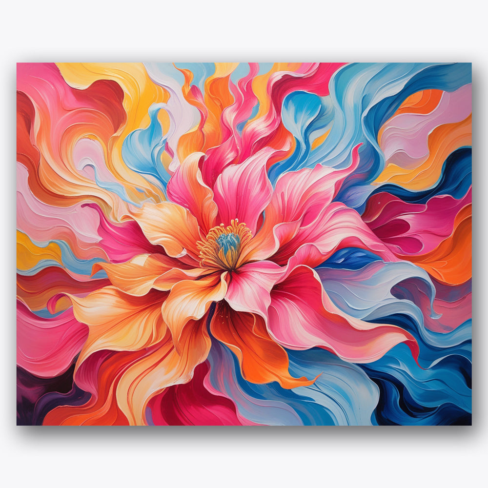 Floral Vortex Paint by Numbers Kit UdoPaints