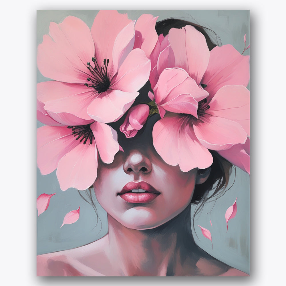 Flower Adorned Face Paint by Numbers Kit UdoPaints