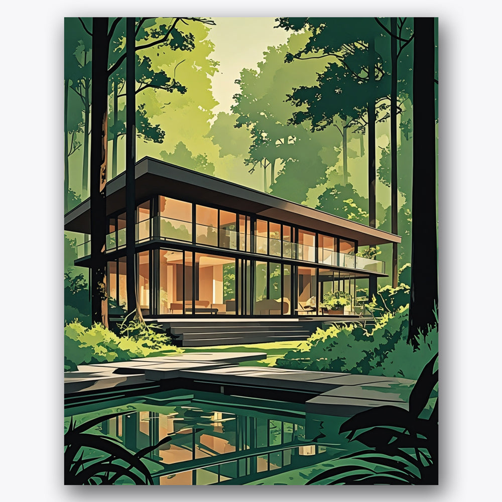 Forest Retreat Paint by Numbers Kit UdoPaints