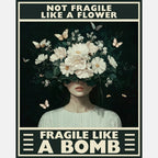 Fragile Like a Bomb Paint by Numbers Kit design preview showing the full artwork layout before painting