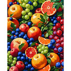 Fruit Medley Paint by Numbers Kit design preview showing the full artwork layout before painting