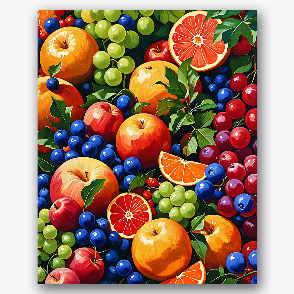 Fruit Medley Paint by Numbers Kit UdoPaints