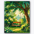 Garden Swing Paint by Numbers Kit UdoPaints