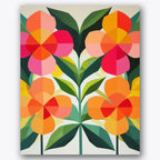 Geometric Blooms Paint by Numbers Kit UdoPaints