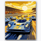 Golden Race Paint by Numbers Kit UdoPaints