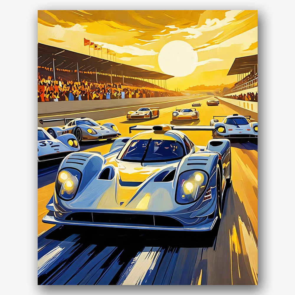 Golden Race Paint by Numbers Kit UdoPaints