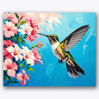 Hummingbird Harmony Paint by Numbers Kit UdoPaints