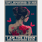 I Am The Storm Paint by Numbers Kit design preview showing the full artwork layout before painting