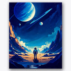 Interstellar Journey Paint by Numbers Kit UdoPaints