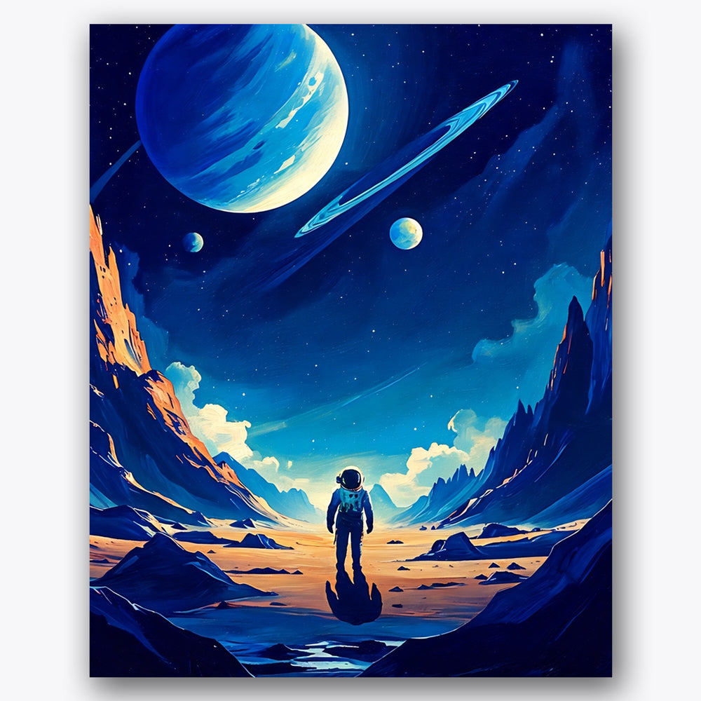 Interstellar Journey Paint by Numbers Kit UdoPaints