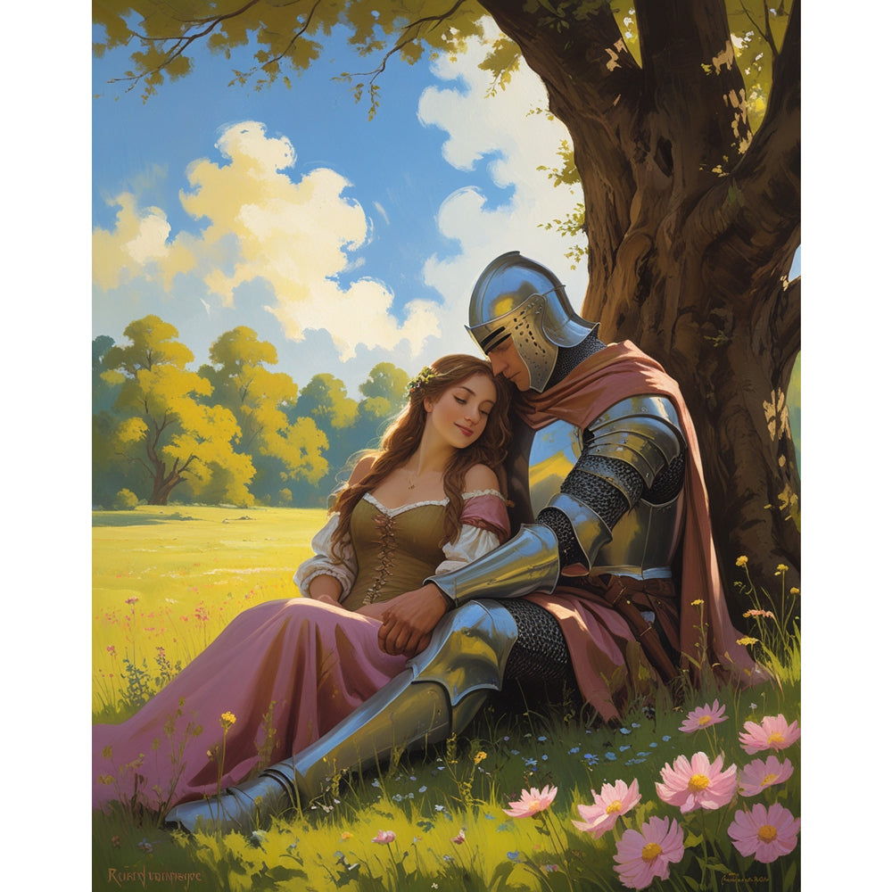 Knight's Serenity Paint by Numbers Kit UdoPaints
