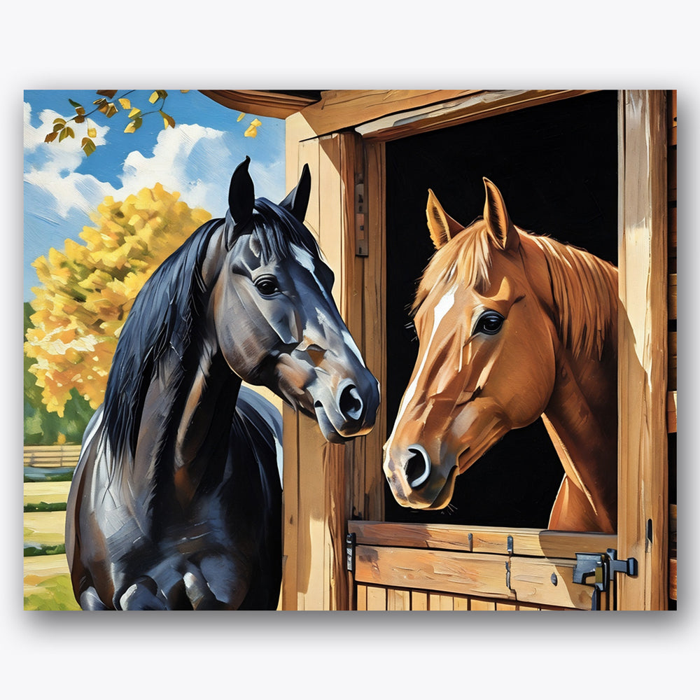 Stable Friends Paint by Numbers Kit UdoPaints